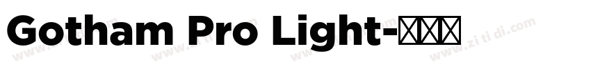 Gotham Pro Light字体转换